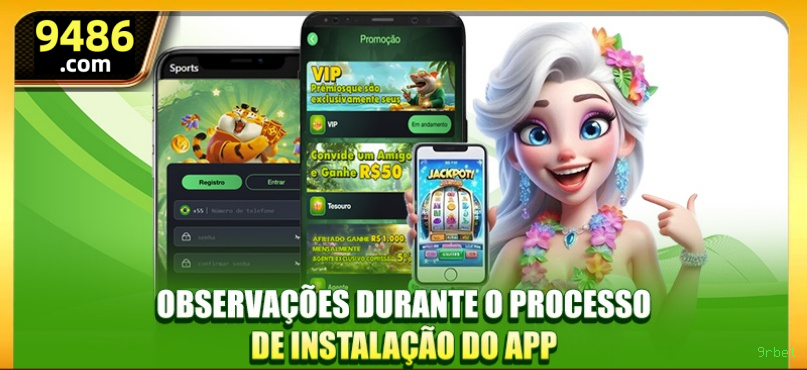 Configurações úteis dentro do app 9rbet
